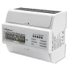 Háromfázisú, kétirányú elektronikus mérő | DIN sínre szerelhető fogyasztásmérő | 400V | 100A | LCD | 4p
