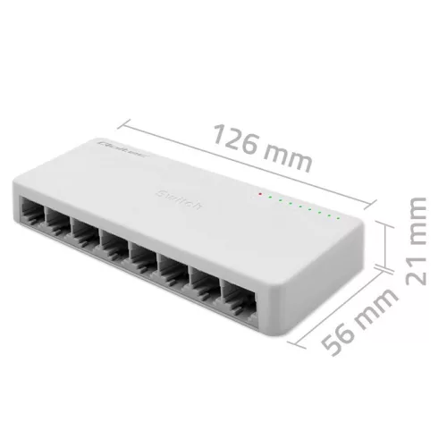 Hálózati switch 8 x RJ45 port | 1000mbps | gyors ethernet | lan