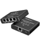 Elosztó ethernet elosztó mini kapcsoló 1x4 rj45 | 1000mb/s | usb-c | alumínium