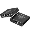 Elosztó ethernet elosztó mini kapcsoló 1x3 rj45 | 1000mb/s | usb-c | alumínium