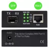 Kétirányú ethernet kapcsoló médiakonverter 1x RJ45 1x SFP | 1000mb/s | 5v