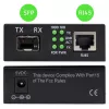 Kétirányú ethernet kapcsoló médiakonverter 1x RJ45 1x SFP | 1000mb/s | 5v