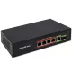 Hálózati switch gyors ethernet poe 4x rj45 poe 1x rj45 uplink 1x sfp | 65w | 1000mb/s