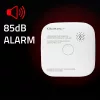 Füstérzékelő elemmel | Tuya | Wi-Fi | 85dB riasztó | LED