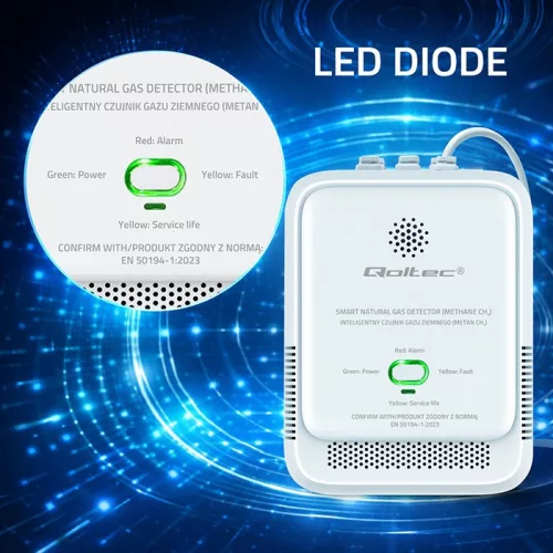 Földgázszivárgás-érzékelő | CH4 detektor | ng | 85dB riasztó | LED