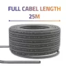UTP csavart érpáras hálózati patch kábel | réz-cu | cat6 | nagysebességű 1gb/s | lan | 25m | szürke