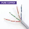 UTP csavart érpáras hálózati patch kábel | réz-cu | cat6 | nagysebességű 1gb/s | lan | 50m | szürke