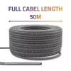 UTP csavart érpáras hálózati patch kábel | réz-cu | cat6 | nagysebességű 1gb/s | lan | 50m | szürke