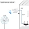 4g 5g lte antenna | 9dbi | irányított | kültéri | n anya | vízálló | 3m