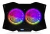 Laptop hűtőpad CF18 RGB csendes ventilátor fekete