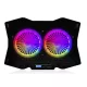 Laptop hűtőpad CF18 RGB csendes ventilátor fekete