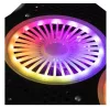 Laptop hűtőpad CF18 RGB csendes ventilátor fekete