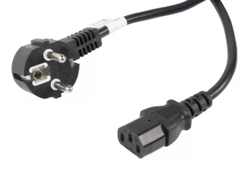 Tápkábel CEE 7/7 - IEC 320 C13 VDE 10m fekete