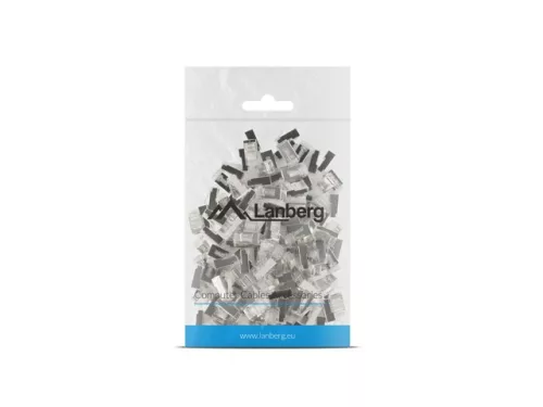 Lanberg rj45 hálózati csatlakozó (8p8c) cat.5e ftp (100db) sodrott és vezetékes kábelekhez