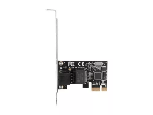 PCI-E hálózati kártya 1x RJ45 1GB RTL8111C alacsony profilú nyomkövető