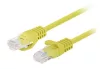 Patchcord Cat.5e UTP 3m sárga Fluke Passed Lanberg 10 db-os csomag