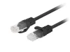 Patchcord Cat.6 UTP 1,5m fekete Fluke Passed Lanberg 10 db-os csomag