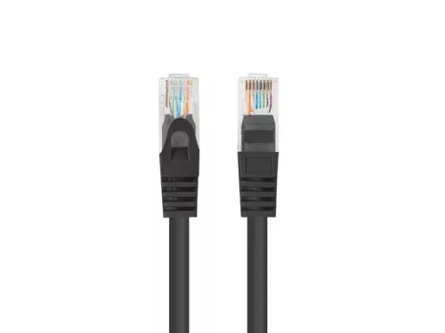Patchcord Cat.6 UTP 1,5m fekete Fluke Passed Lanberg 10 db-os csomag
