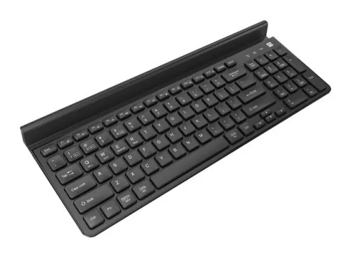 Felimare us bluetooth + 2.4ghz vékony billentyűzet, telefon/tablet tartó, fekete
