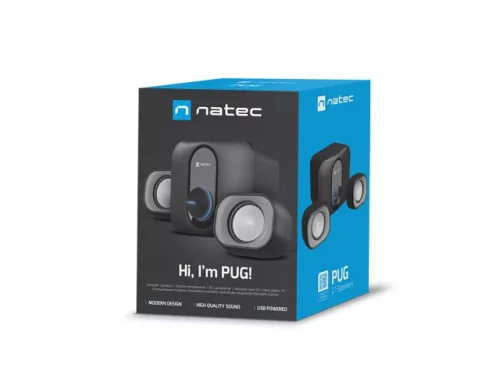 Pug 11w rms 2.1 hangszórók fekete színben