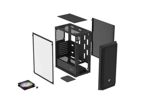 Fury Shobo SH4 RGB MIDI toronyház ablakkal, fekete