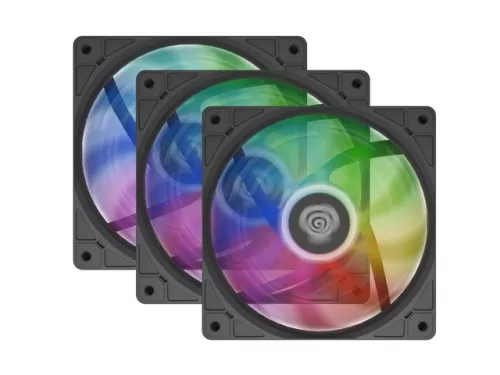 3 darabos ventilátorkészlet Genesis Oxal 120 ARGB fekete