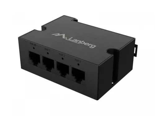 Kapcsoló DIN-FE4-30W 1xin 3xkimenet 100MB POE hosszabbító gyors ethernet DIN sínre 30W