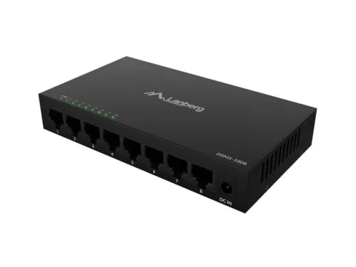 dsm1-1008 switch 8x 1gb/s nem menedzselt gigabites ethernet asztali 12v (fémházas)