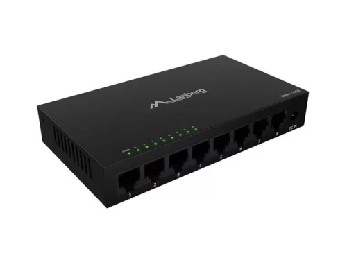dsm1-1008 switch 8x 1gb/s nem menedzselt gigabites ethernet asztali 12v (fémházas)