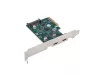 PCI express x1 hálózati kártya -> 2x USB-C 3.2 generációs 2x1 LED alacsony profilú