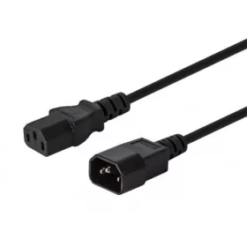   Számítógép hálózati hosszabbító kábel IEC: C14-C13, 1,2 m, 10 db-os többcsomagos, cl-99