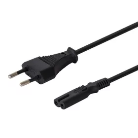   Tápkábel nyolcas alakú, 2 tűs, 1,2 m, többcsomagos, 10 db-os cl-97