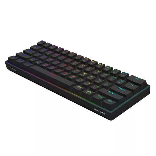 Savio mechanikus billentyűzet Blackout x2 Outemu Red Hot Swap