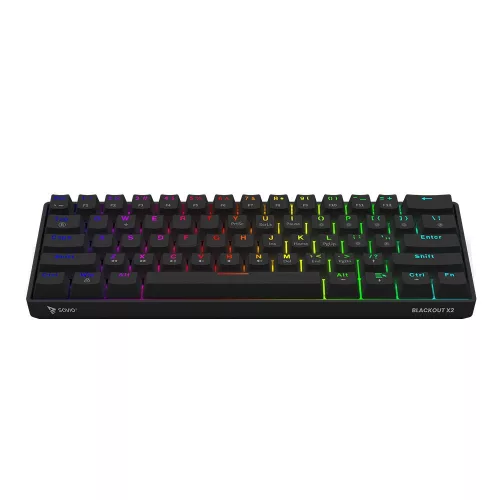 Savio mechanikus billentyűzet Blackout x2 Outemu Peach Silent hot swap
