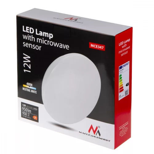 LED mennyezeti lámpa alkonyszenzorral MCE347