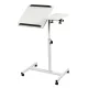 Maclean mobil asztali/laptop állvány, fehér, magasságállítás 59-89cm, max. 30kg mc-121 w