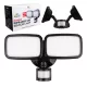 LED fali lámpa, PIR érzékelővel, MCE524B 20W, 1500lm, IP65. Semleges fehér 4000K, fekete