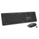 Vezeték nélküli billentyűzet + egér szett Maxim 2,4 GHz, 10 m hatótávolság, nano USB vevőegység, 104 QWERTY billentyű