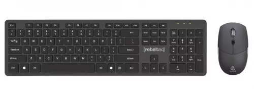 Vezeték nélküli billentyűzet + egér szett Maxim 2,4 GHz, 10 m hatótávolság, nano USB vevőegység, 104 QWERTY billentyű