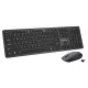 Vezeték nélküli billentyűzet + egér szett Maxim 2,4 GHz, 10 m hatótávolság, nano USB vevőegység, 104 QWERTY billentyű