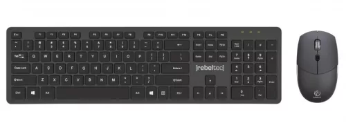 Vezeték nélküli billentyűzet + egér szett Maxim 2,4 GHz, 10 m hatótávolság, nano USB vevőegység, 104 QWERTY billentyű