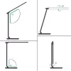 Lt-t10 fekete LED érintőképernyős asztali lámpa | 12 W | 3000-6500 K | 7 fényerő-szabályozási szint | 5 világítási mód