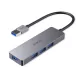 CB-H36 alumínium USB-A hub | ultravékony | 4 az 1-ben | 4xUSB 3.0 | 5Gbps