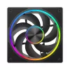 Volcano Loop ARGB 120 ventilátor fekete