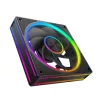 Volcano Loop Reverse ARGB 120 ventilátor, fekete
