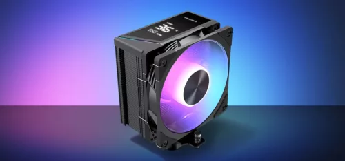 Léghűtés Volcano 0c t102 lcd argb 120 fekete
