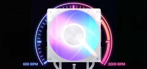Modecom CPU hűtő Volcano 0c T202 LCD ARGB fehér