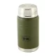 Ebédtermosz rozsdamentes acél kanállal, m-tac olive színben, 750 ml űrtartalommal.