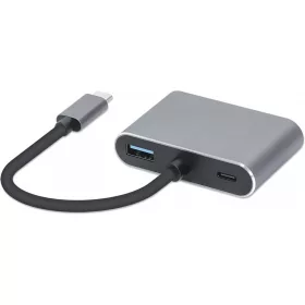   USB Type-C hub 4 az 1-ben USB 3.0 + PD 100W + HDMK 4K30HZ + VGA FullHD