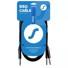 SSQ jsjm2 - sztereó jack kábel - 2x mono jack 2 méter
